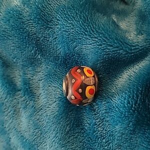 Rare Antique Edouardo Bag Dab Aqua hand painted Jar. France 1920s.